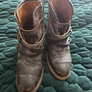 Freebird "Crue" Leather Moto Boots